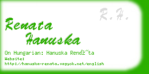 renata hanuska business card